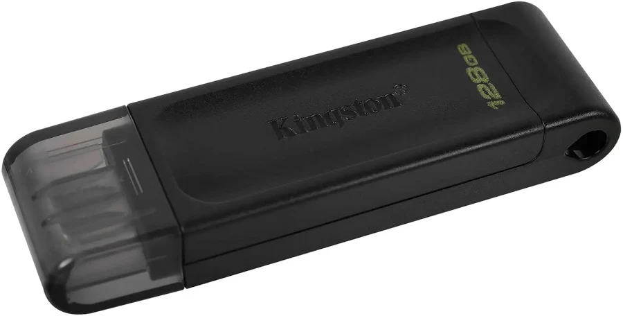 MEMORIA USB KINGSTON DATATRAVELER 3.2 DT70 - 128GB - USB TIPO C - NEGRA