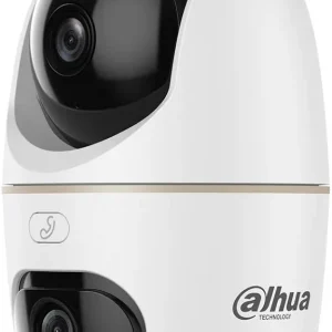 DAHUA DH-H3D – DOBLE LENTE 3MP 2K – VISTA 360 – INC MICROFONO Y ALTAVOZ – BOTON DE LLAMADA – HASTA 256GB – DETECCION AI – WIFI 6 DUAL BAND – RJ45