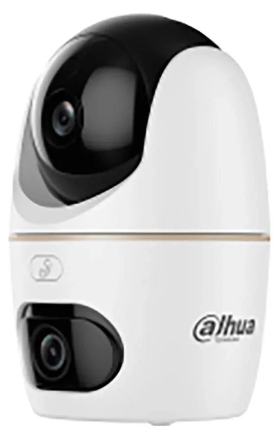 DAHUA DH-H5D - DOBLE LENTE 5MP 3K - VISTA 360 - INC MICROFONO Y ALTAVOZ - BOTON DE LLAMADA - HASTA 256GB - DETECCION AI - WIFI 6 DUAL BAND - RJ45