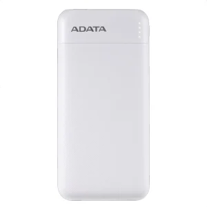 POWER BANK ADATA C100 – CARGA RAPIDA – 10000MAH – 2 PUERTOS USB – 1 TIPO C – PANTALLA – BLANCA